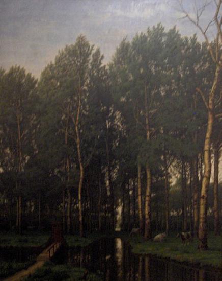Francois Lamoriniere View at Edegem oil painting image